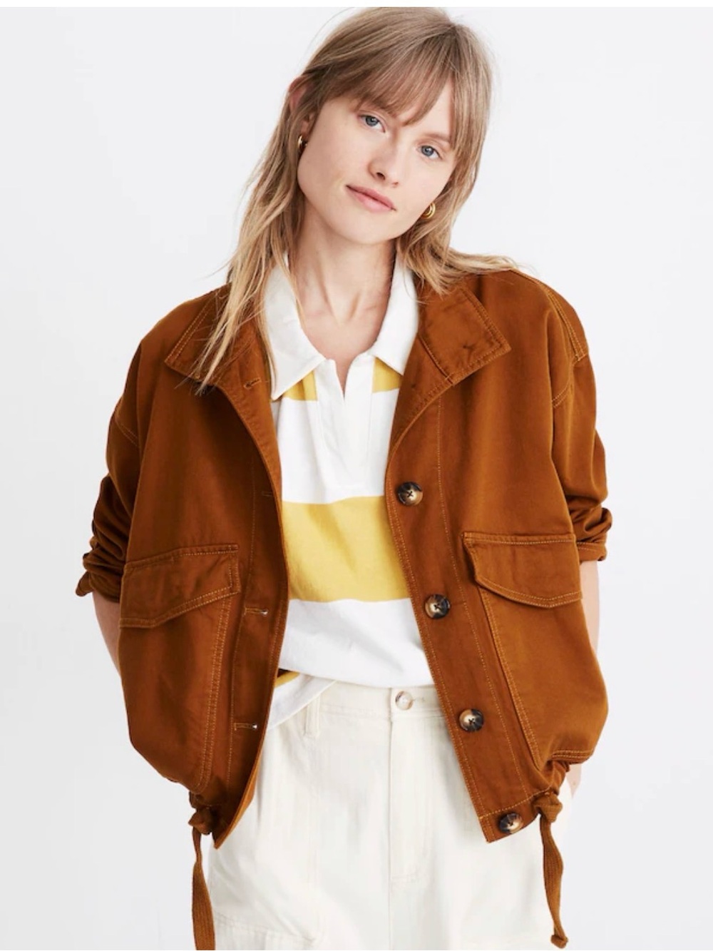Madewell Rust Brown Utility Jacket